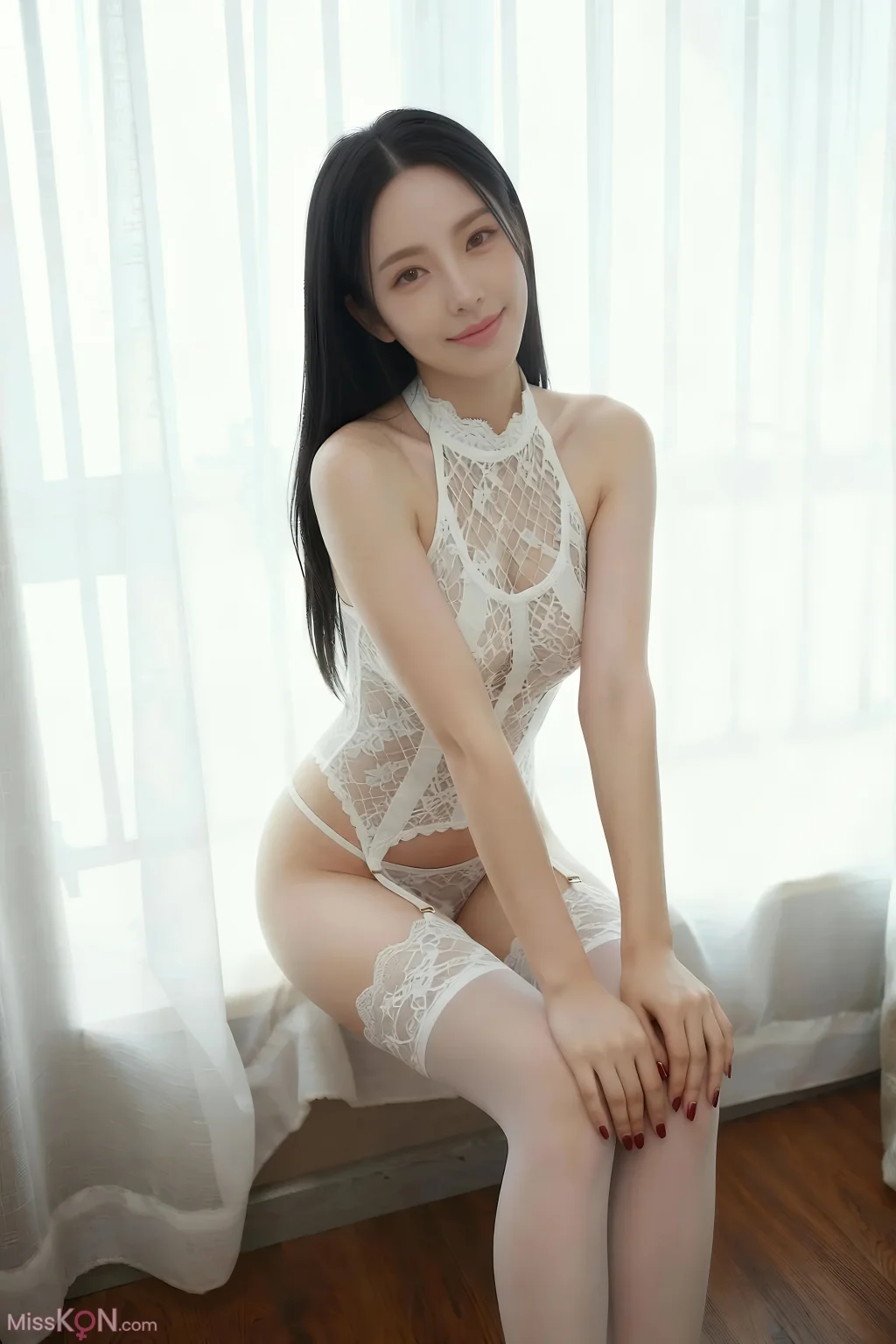 [AIGirl] 乐瑶 白丝情趣 (54 photos)