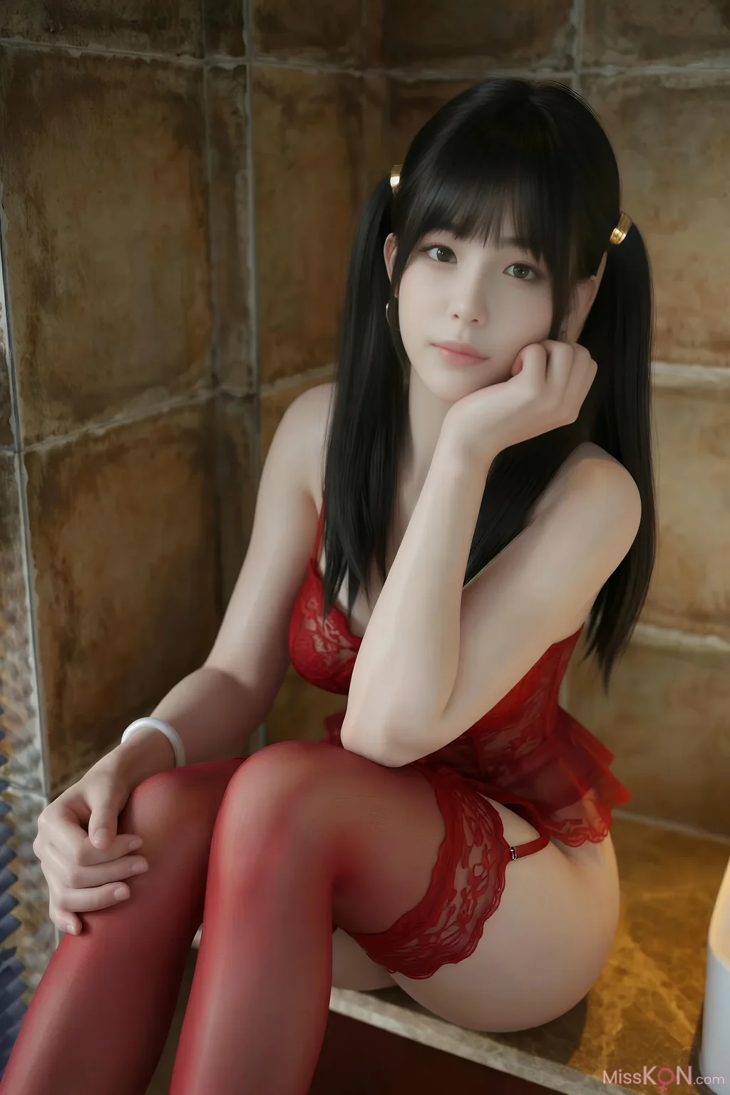 [AIGirl] 柚柚sasa 红色情趣 (90 photos) – Page 2