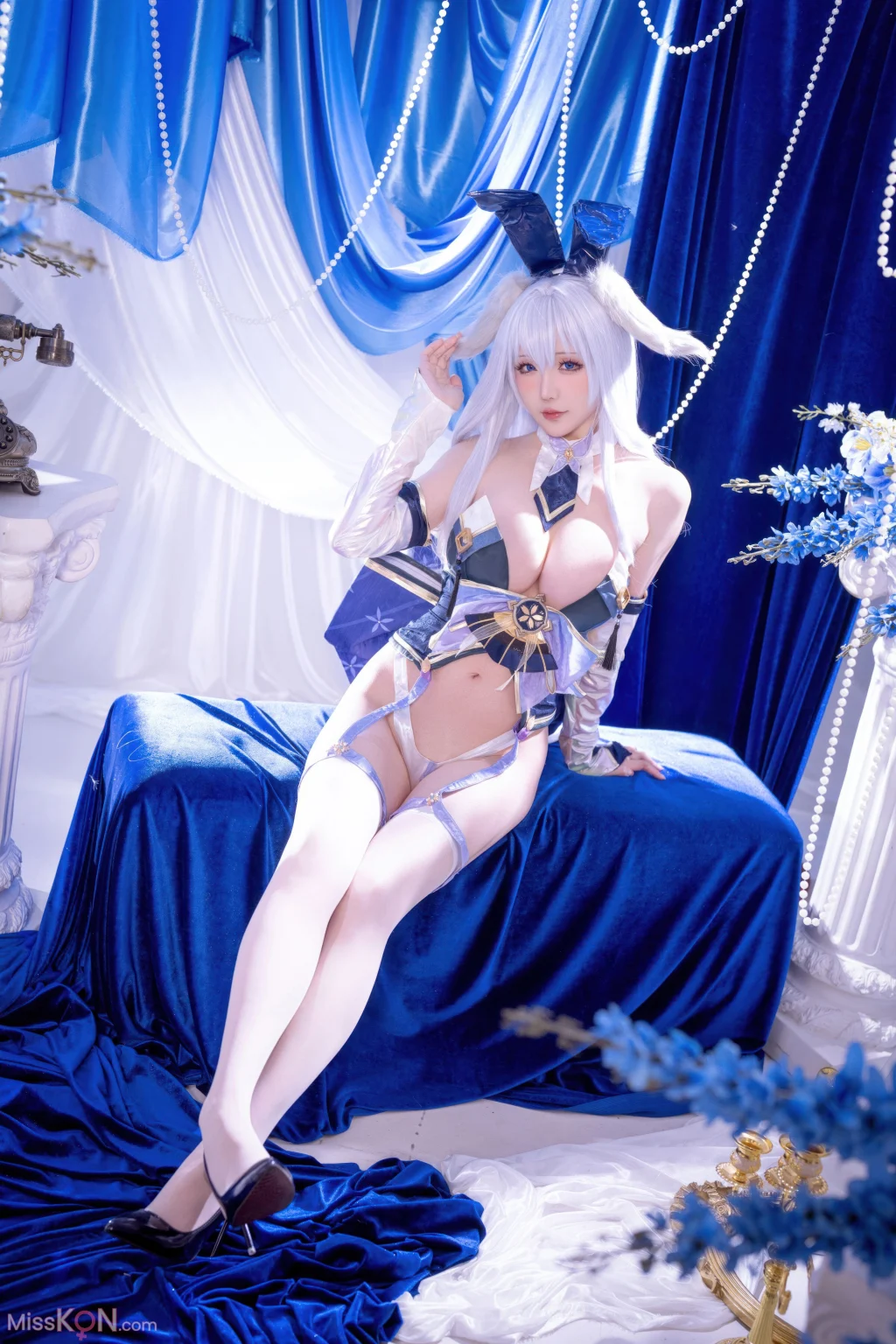 Coser@星之迟迟Hoshilily: 碧蓝航线 信浓 兔女郎 (52 photos)