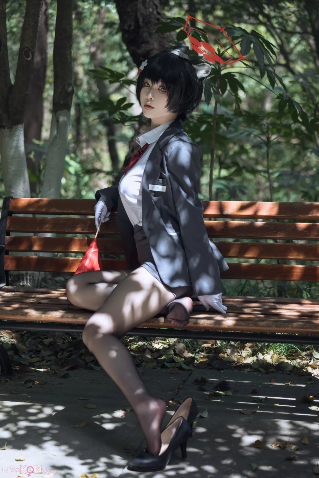 Coser@矢量鱼: 蔚蓝档案 椿 黑丝导游 (32 photos) – Page 2