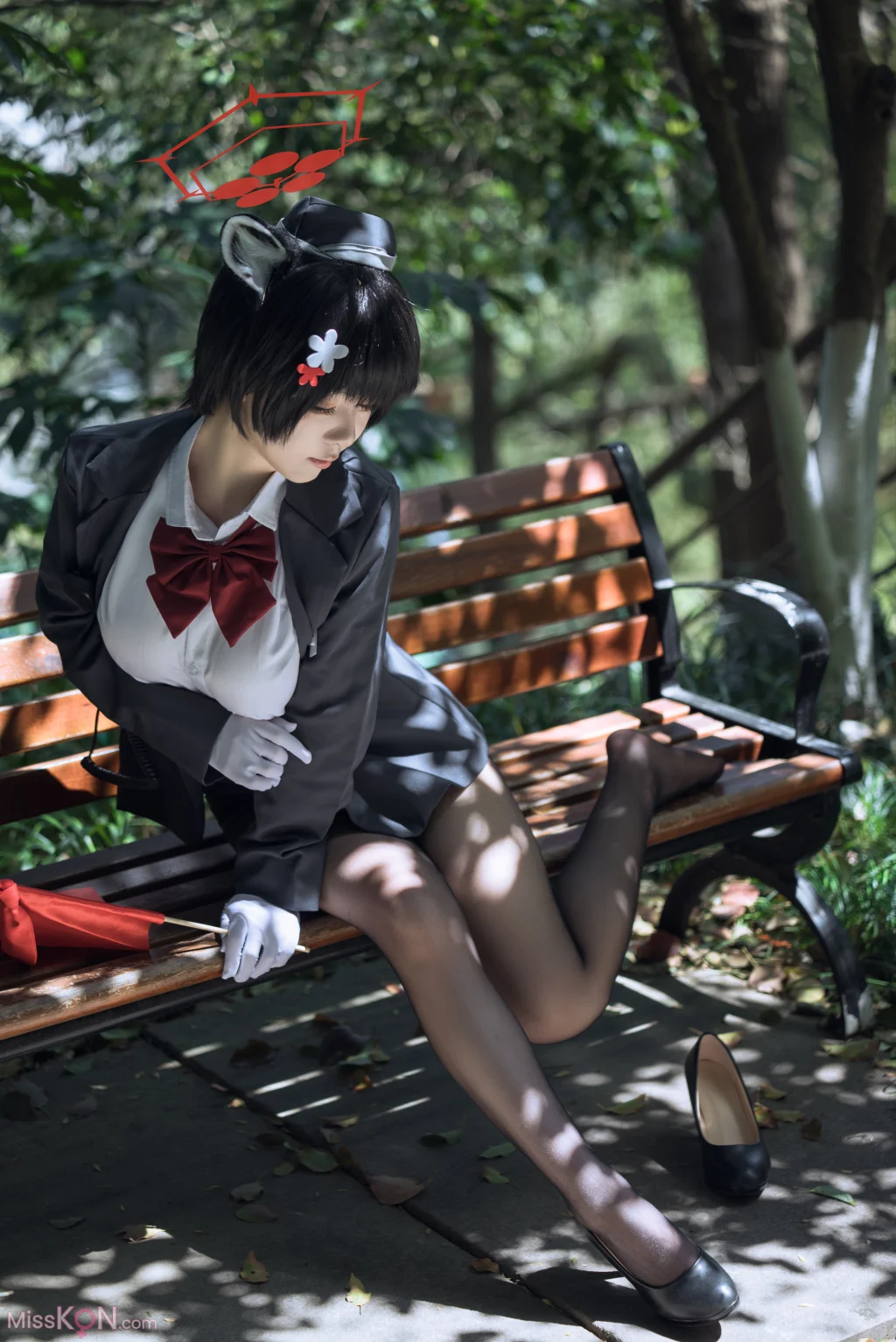 Coser@矢量鱼: 蔚蓝档案 椿 黑丝导游 (32 photos) – Page 2