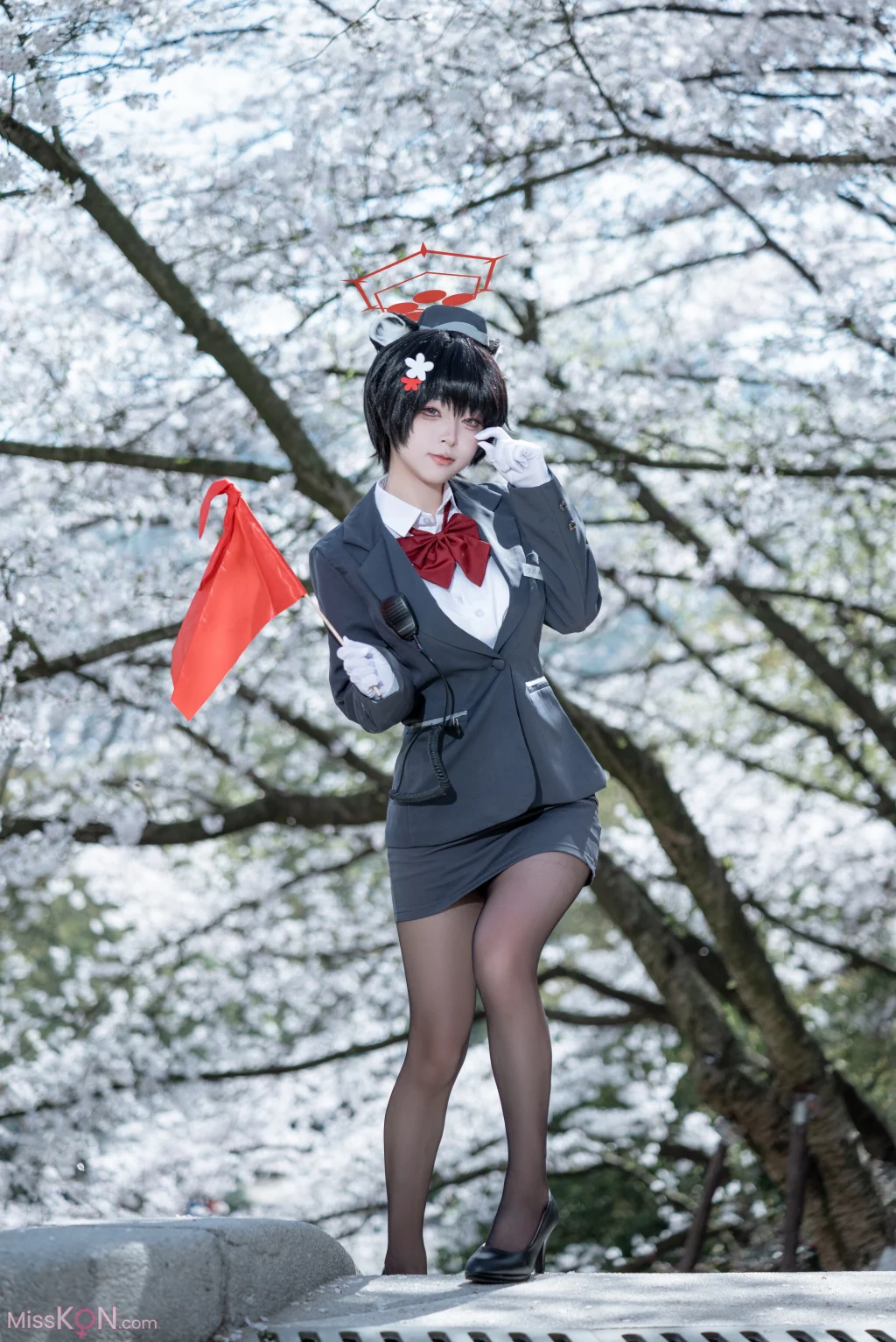 Coser@矢量鱼: 蔚蓝档案 椿 黑丝导游 (32 photos) – Page 2