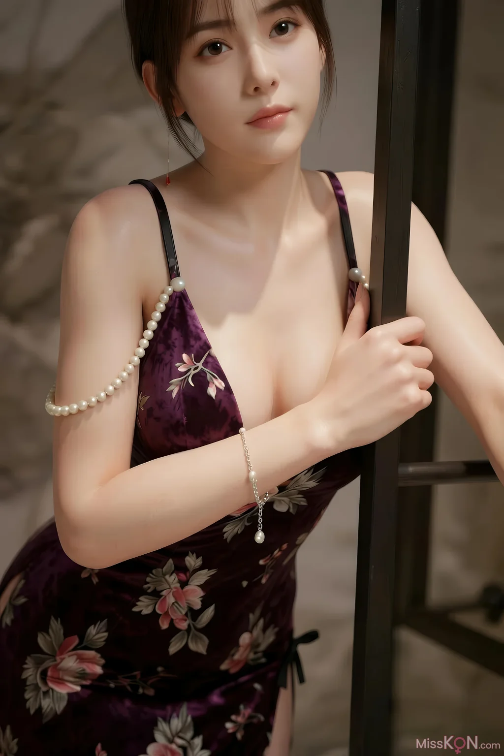 [AIGirl] 奶盖布丁luna 吊带黑丝 (93 photos) – Page 2
