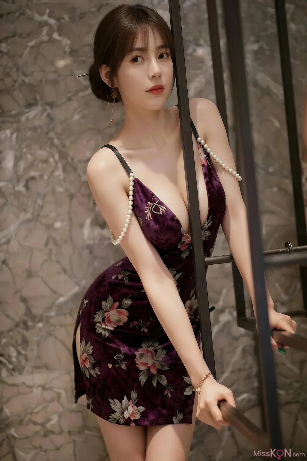 [AIGirl] 奶盖布丁luna 吊带黑丝 (93 photos) – Page 2