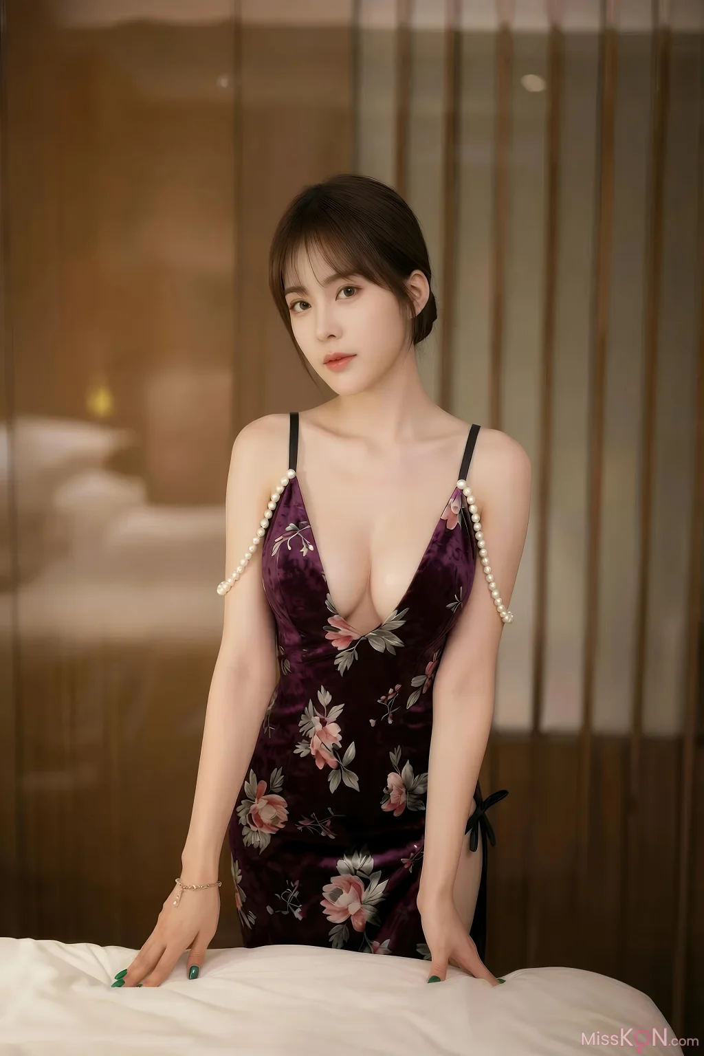 [AIGirl] 奶盖布丁luna 吊带黑丝 (93 photos) – Page 2