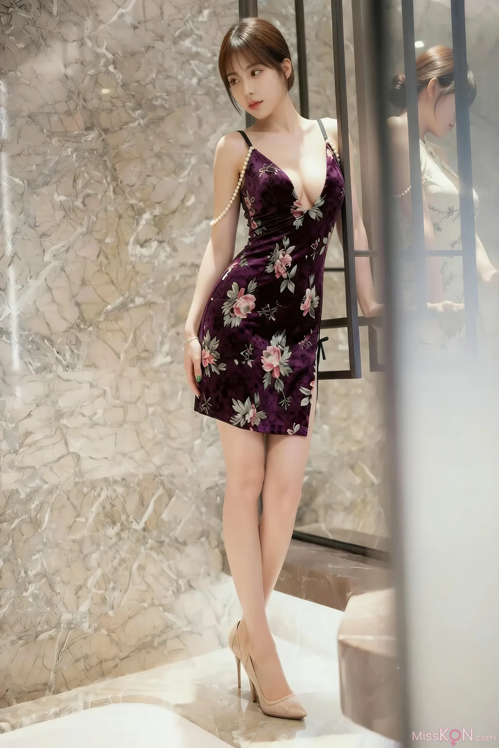 [AIGirl] 奶盖布丁luna 吊带黑丝 (93 photos) – Page 3