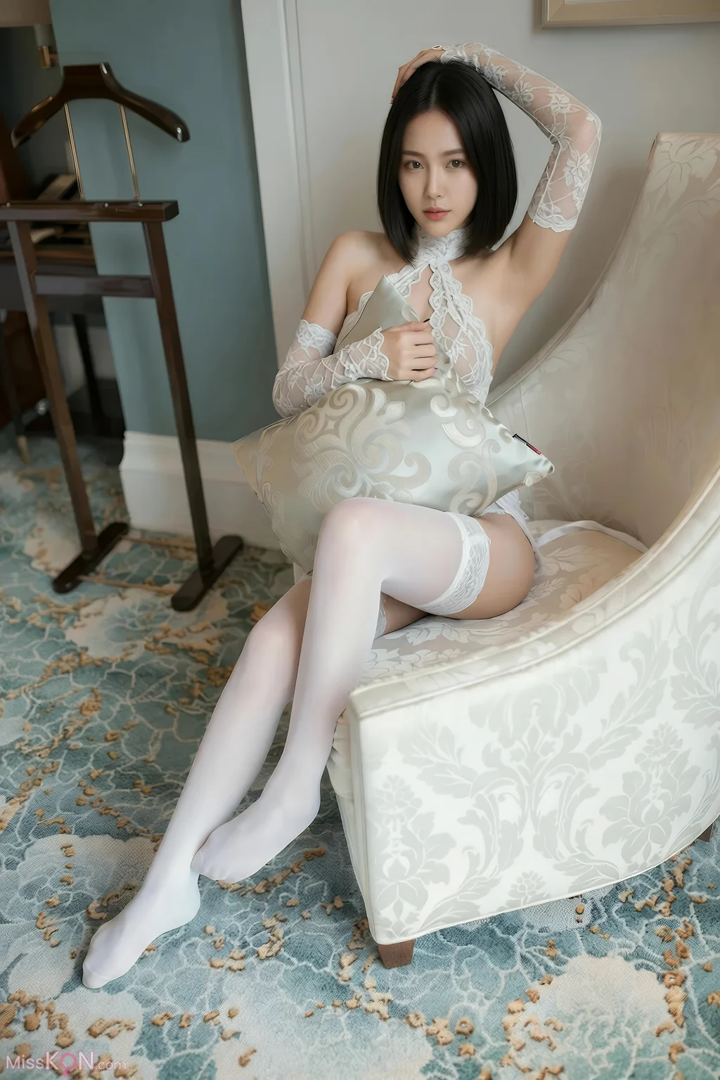 [AIGirl] 淑儿 室内白丝 (76 photos)