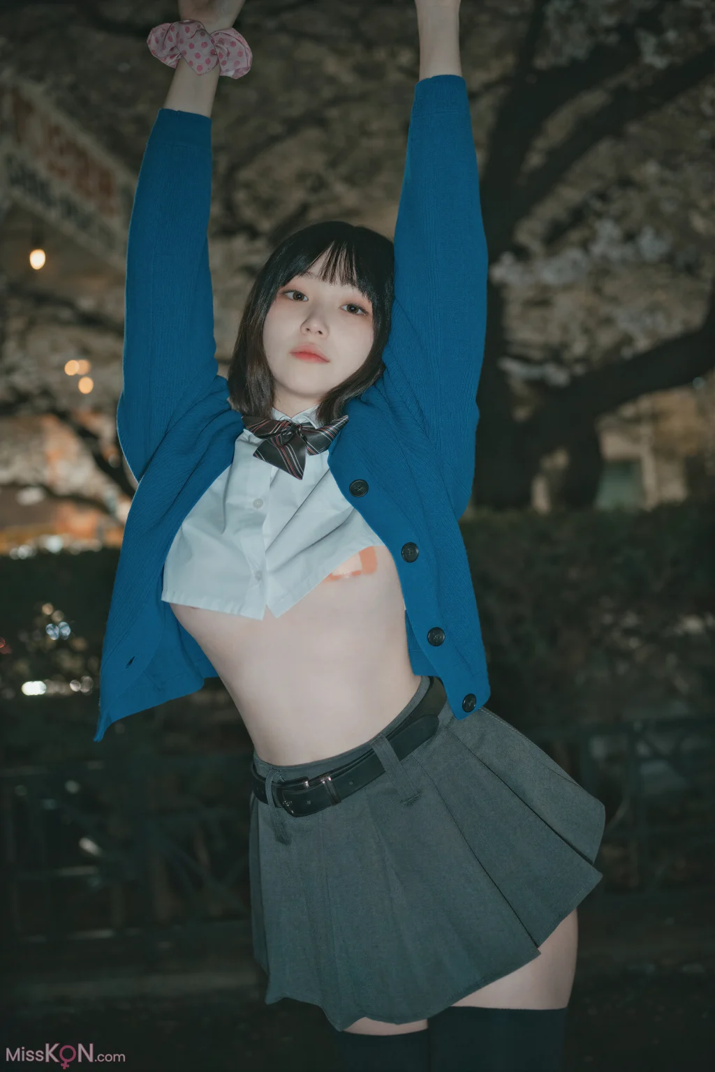 [AI Enhanced] DJAWA Photo: Bambi (밤비) – Midnight Cherry Blossom (44 photos)