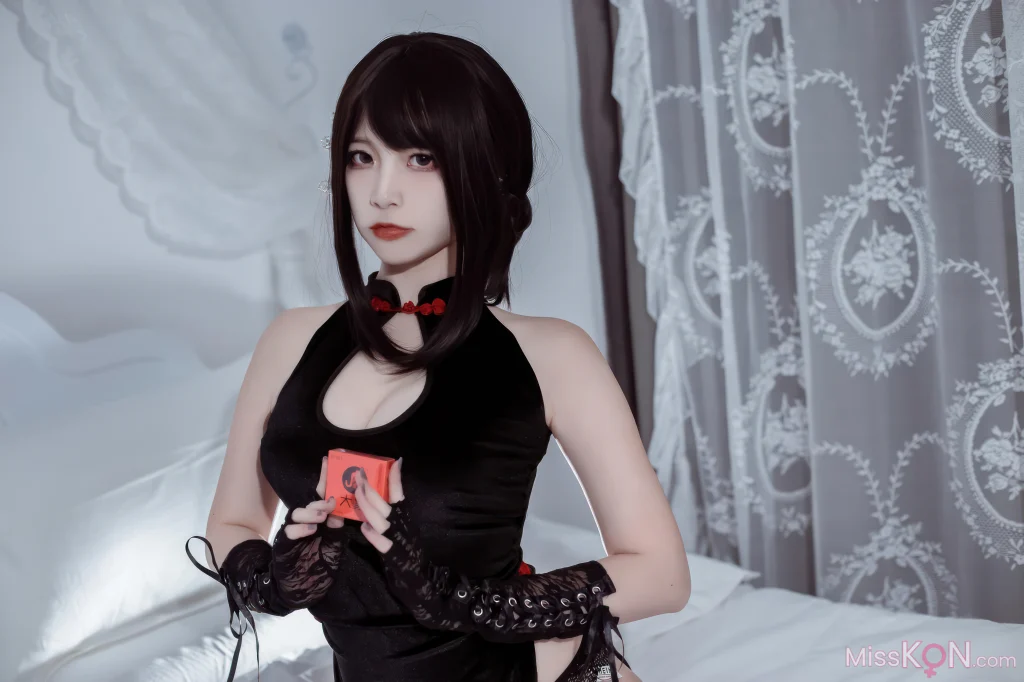 Coser@二佐Nisa: 私房 大象黑旗袍 (21 photos)