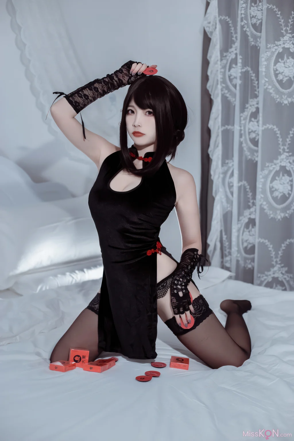 Coser@二佐Nisa: 私房 大象黑旗袍 (21 photos) – Page 2