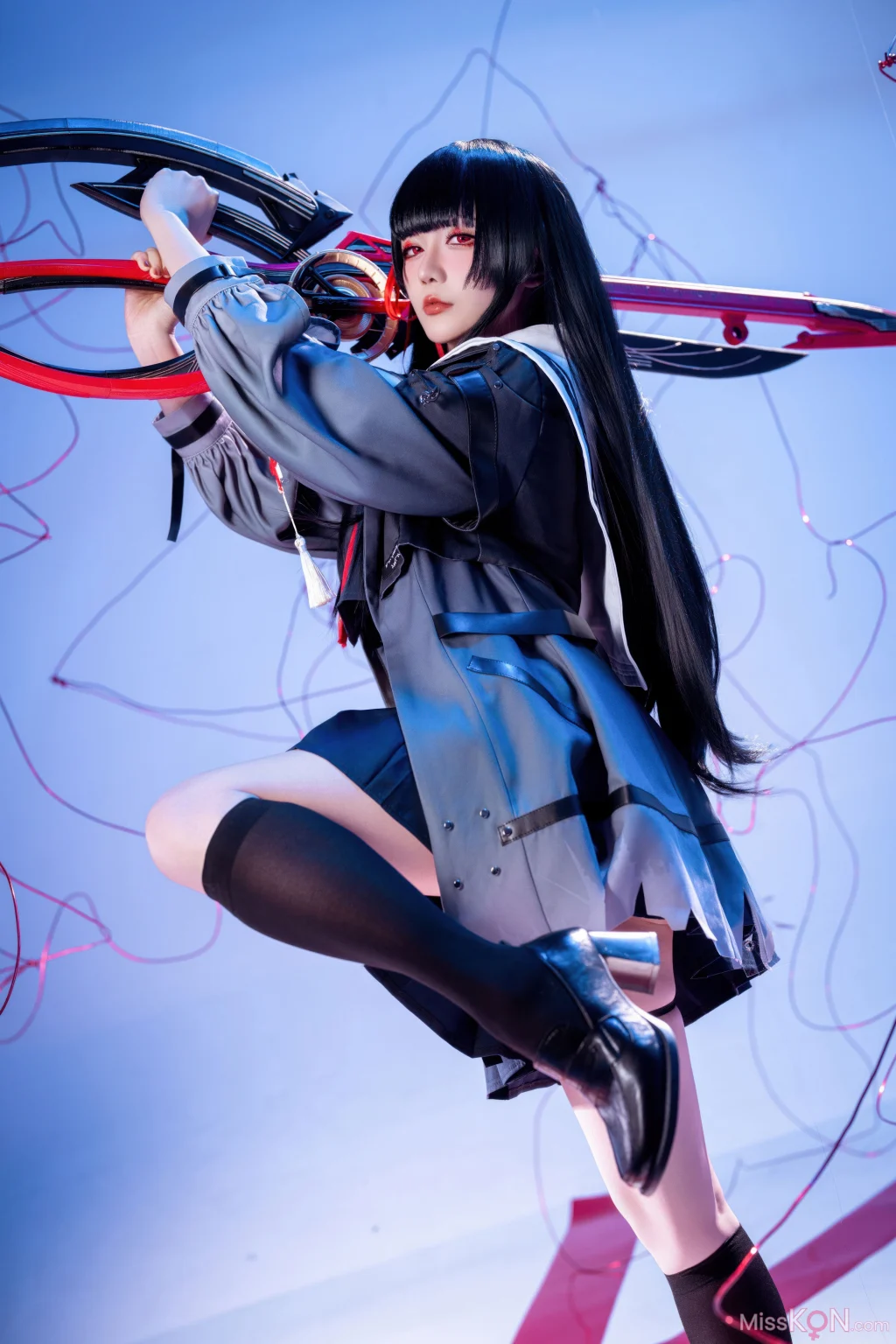 Coser@星之迟迟Hoshilily: 2026年04月计划 鸣潮 千咲 JK (64 photos)