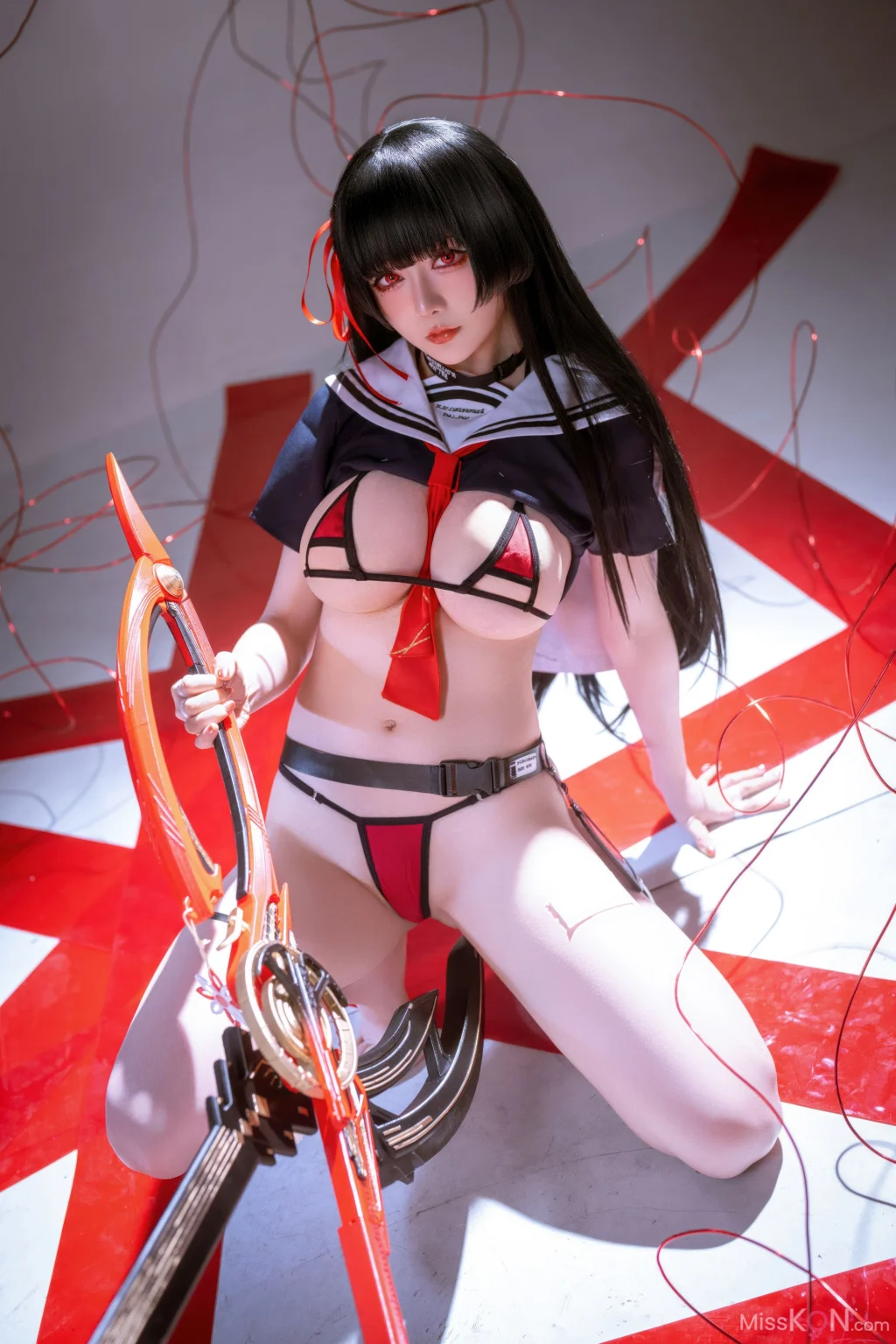 Coser@星之迟迟Hoshilily: 2026年04月计划 鸣潮 千咲 JK (64 photos)