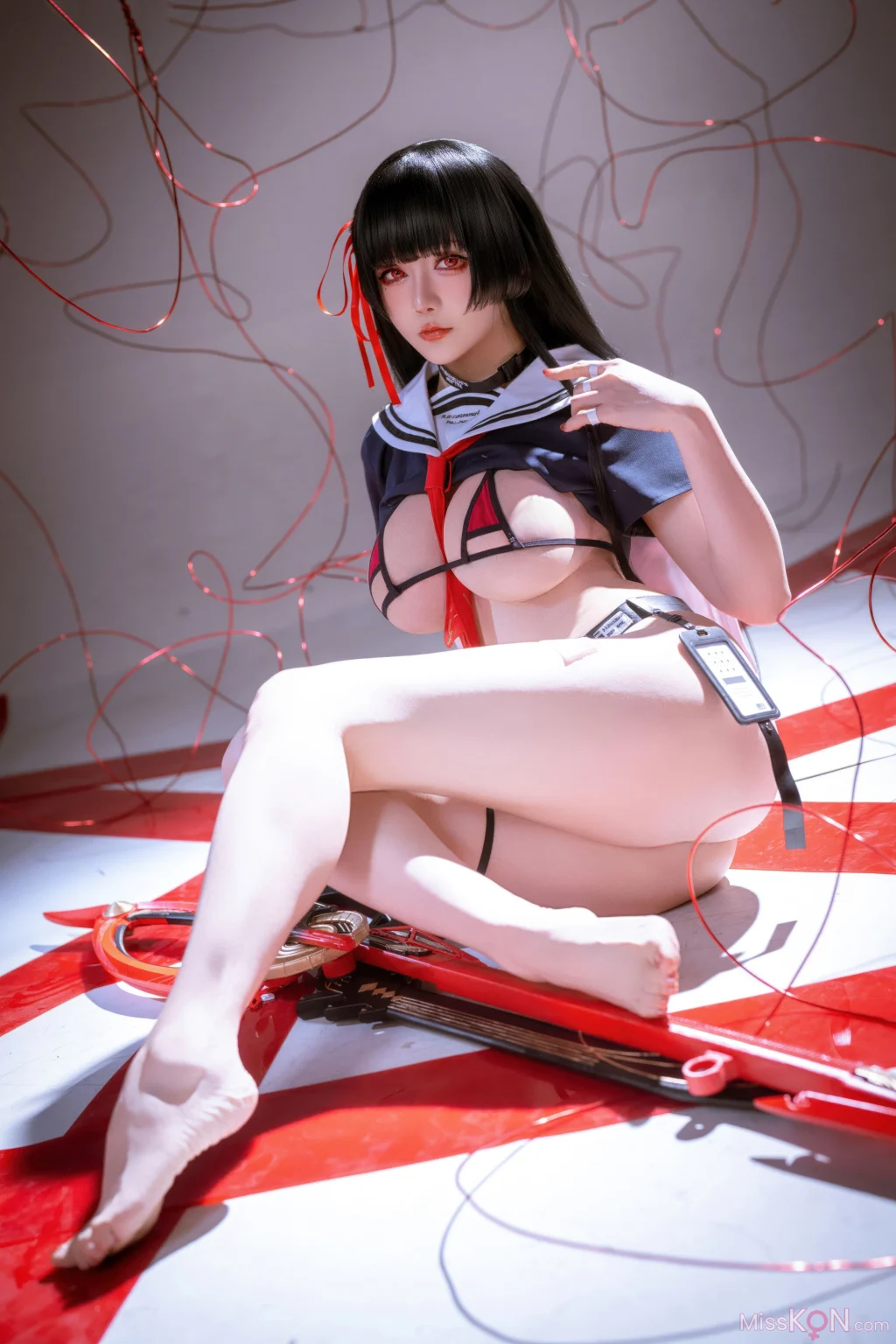 Coser@星之迟迟Hoshilily: 2026年04月计划 鸣潮 千咲 JK (64 photos)