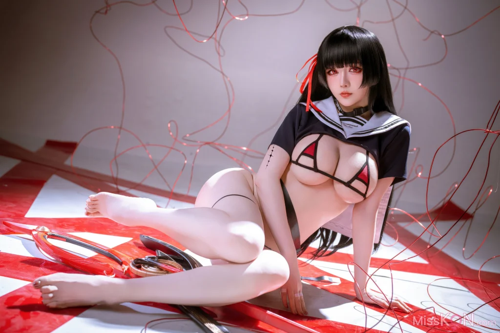 Coser@星之迟迟Hoshilily: 2026年04月计划 鸣潮 千咲 JK (64 photos)