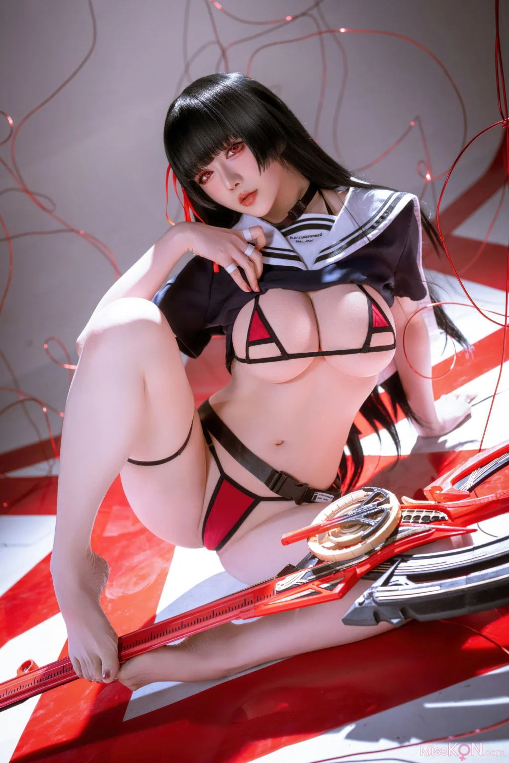 Coser@星之迟迟Hoshilily: 2026年04月计划 鸣潮 千咲 JK (64 photos) – Page 2